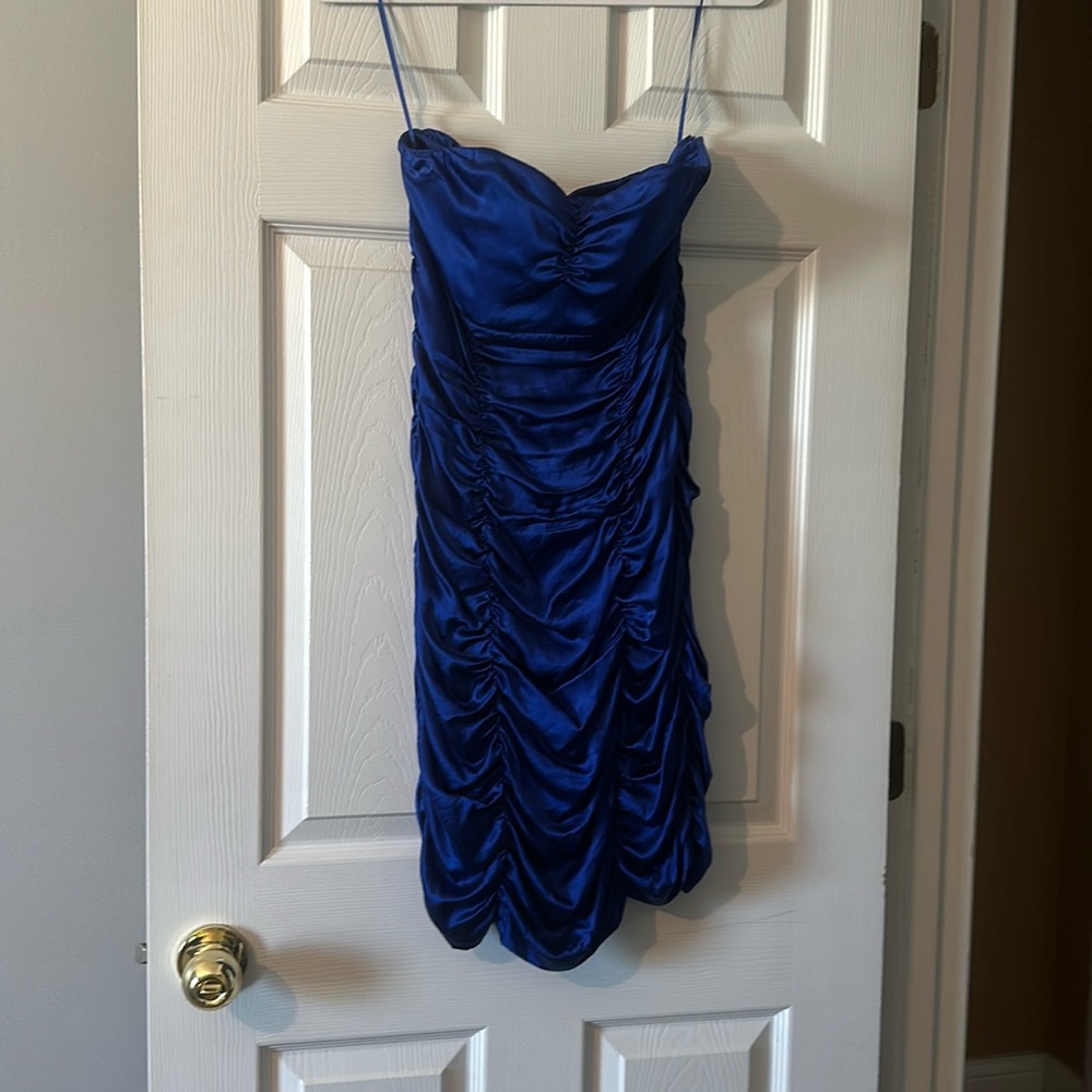 Royal blue party dress